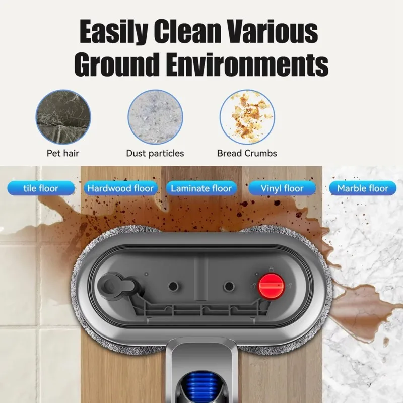 A44T Electric Wet Dry Mop Head Attachment For Dyson V8 V7 V10 V11 V15 Hard Floor Replacement Vacuum Cleaner Accessories
A44T Electric Wet Dry Mop Head Attachment For Dyson V8 V7 V10 V11 V15 Hard Floor Replacement Vacuum Cleaner Accessories