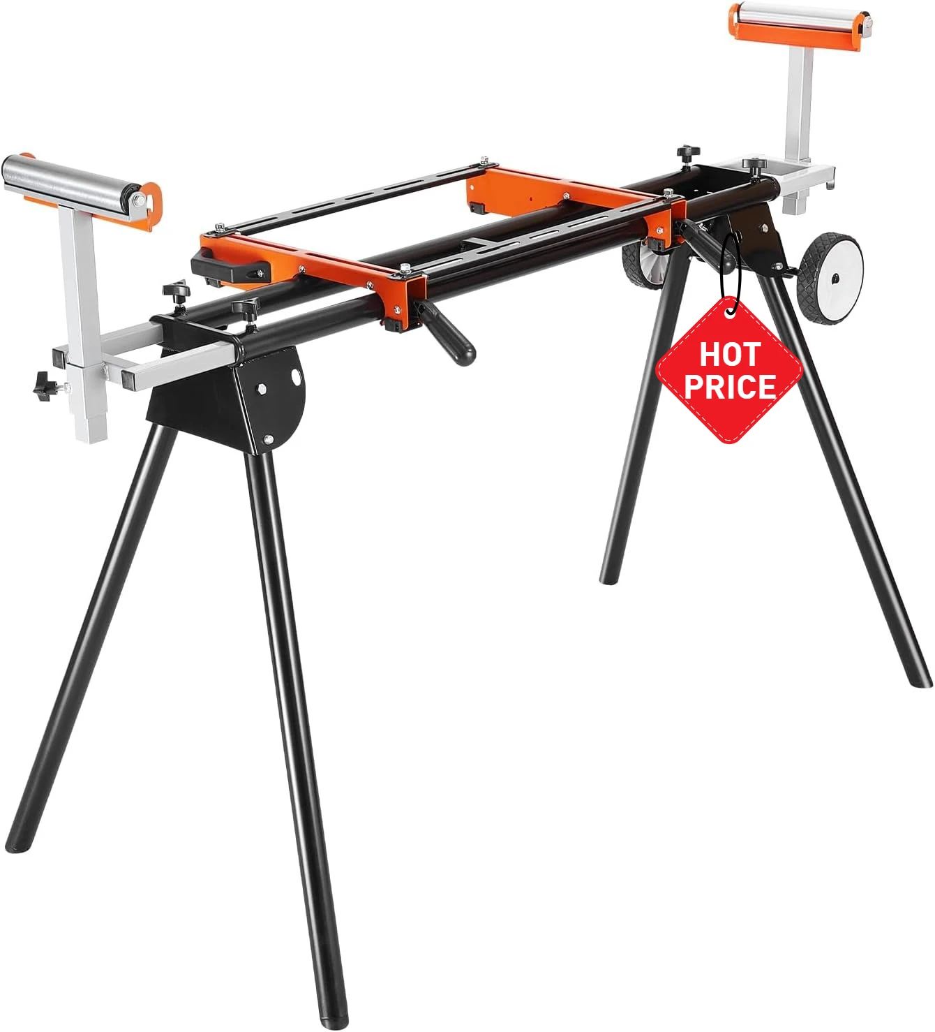 93in Collapsible Miter Saw Stand with Integral Mounting Bracket Clamp, Height and Length Adjustable, 500lbs Load Capacity
93in Collapsible Miter Saw Stand with Integral Mounting Bracket Clamp, Height and Length Adjustable, 500lbs Load Capacity