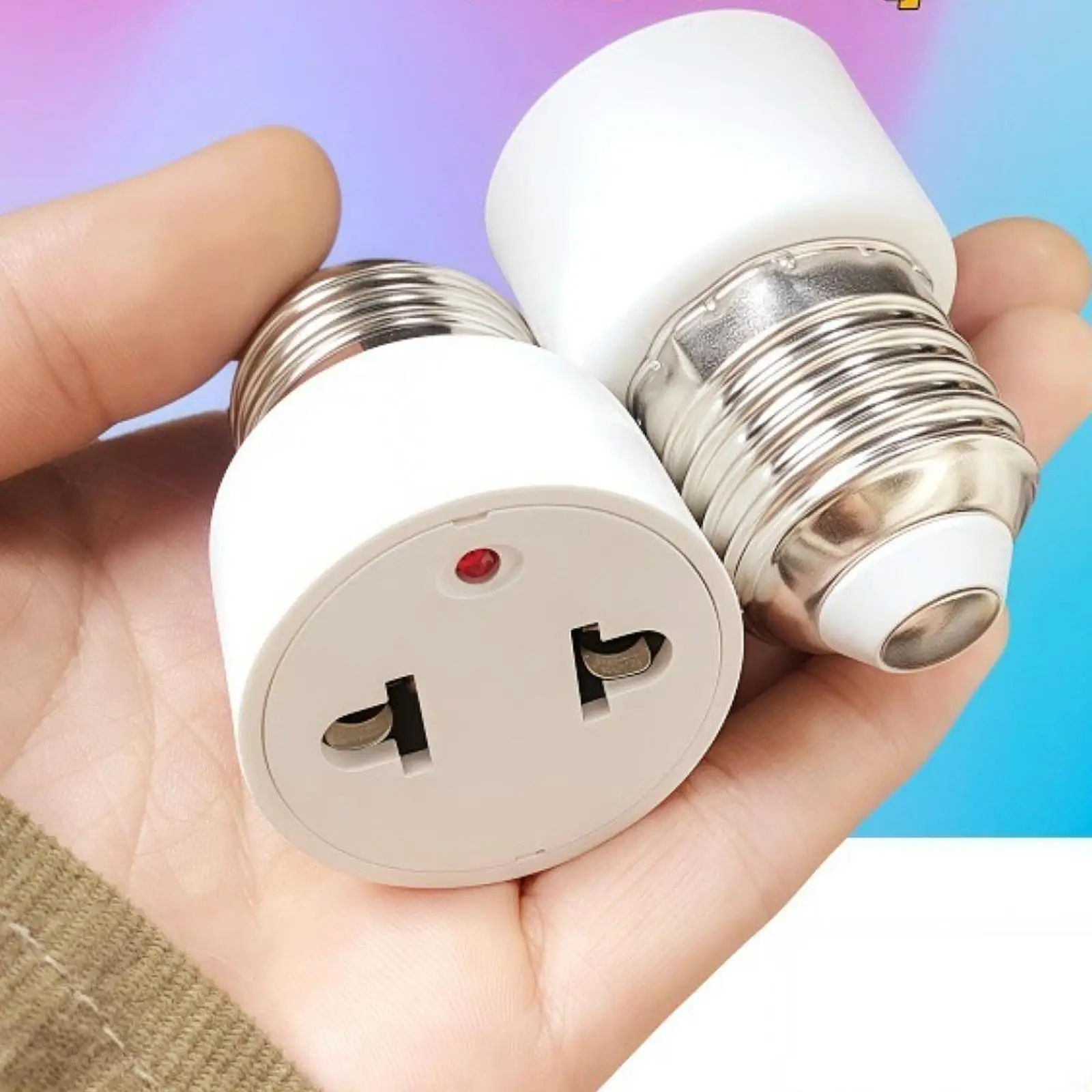 E27 Light Bulb Socket to Outlet Adapter Durable Metal Bulb Base Converter for Home Indoor Lamp Holder
E27 Light Bulb Socket to Outlet Adapter Durable Metal Bulb Base Converter for Home Indoor Lamp Holder