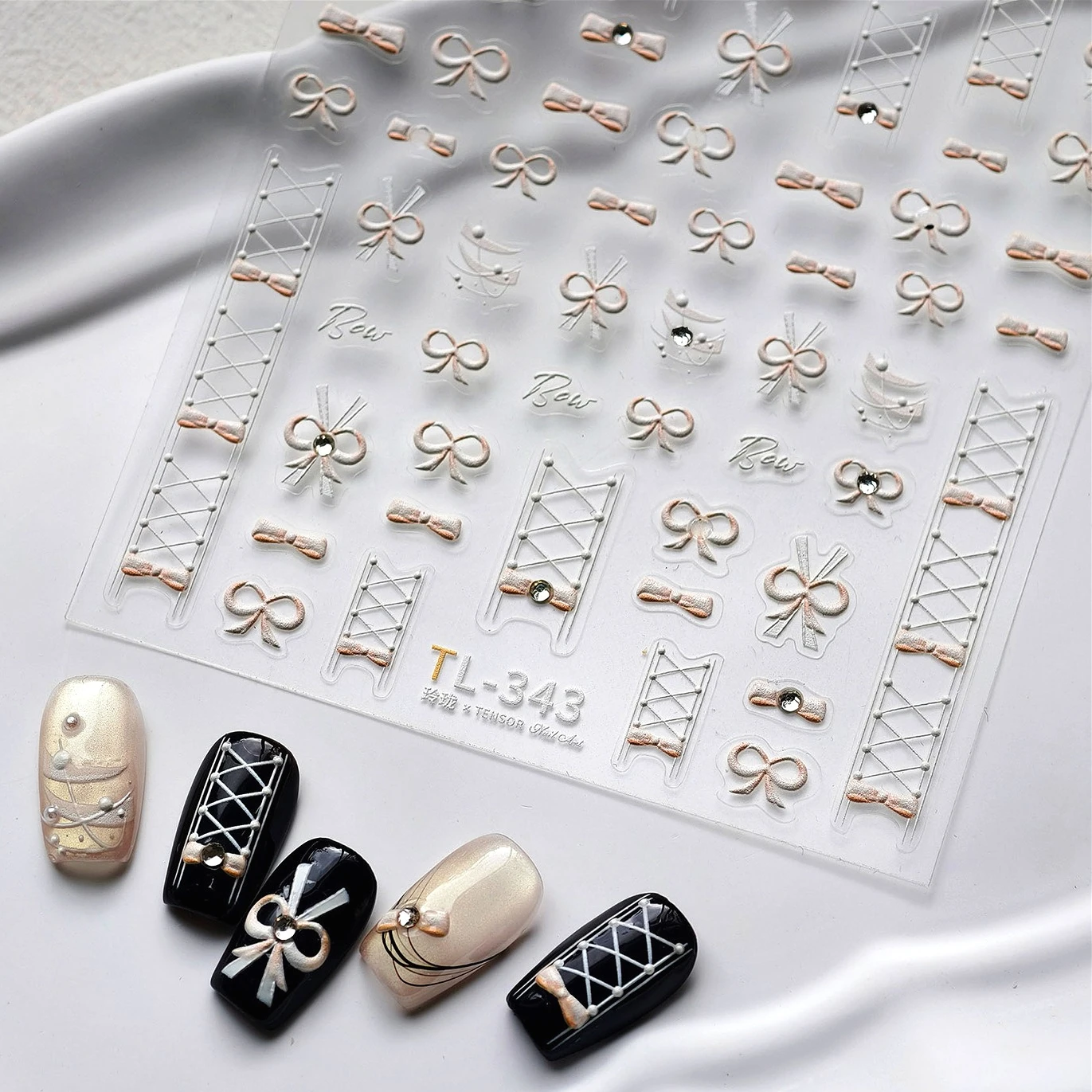 Vintage Bowknot Lace Corset Strap Rhinestone 5D Reliefs Self Adhesive Nail Art Stickers Ribbon Bow Manicure Decals Wholesale
Vintage Bowknot Lace Corset Strap Rhinestone 5D Reliefs Self Adhesive Nail Art Stickers Ribbon Bow Manicure Decals Wholesale
