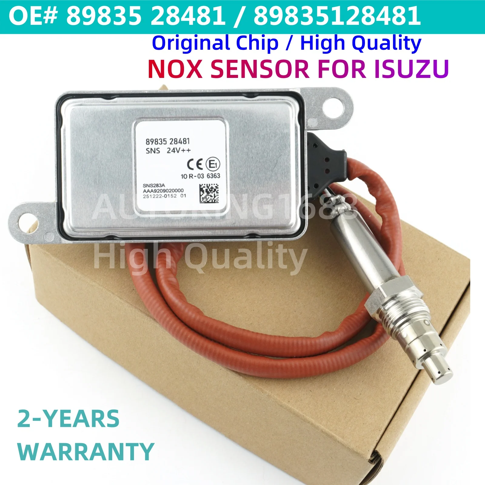 89835-28481 89835 28481 Original New Nitrogen Oxide Sensor Nox Sensor For ISUZU Truck Parts 24V
89835-28481 89835 28481 Original New Nitrogen Oxide Sensor Nox Sensor For ISUZU Truck Parts 24V