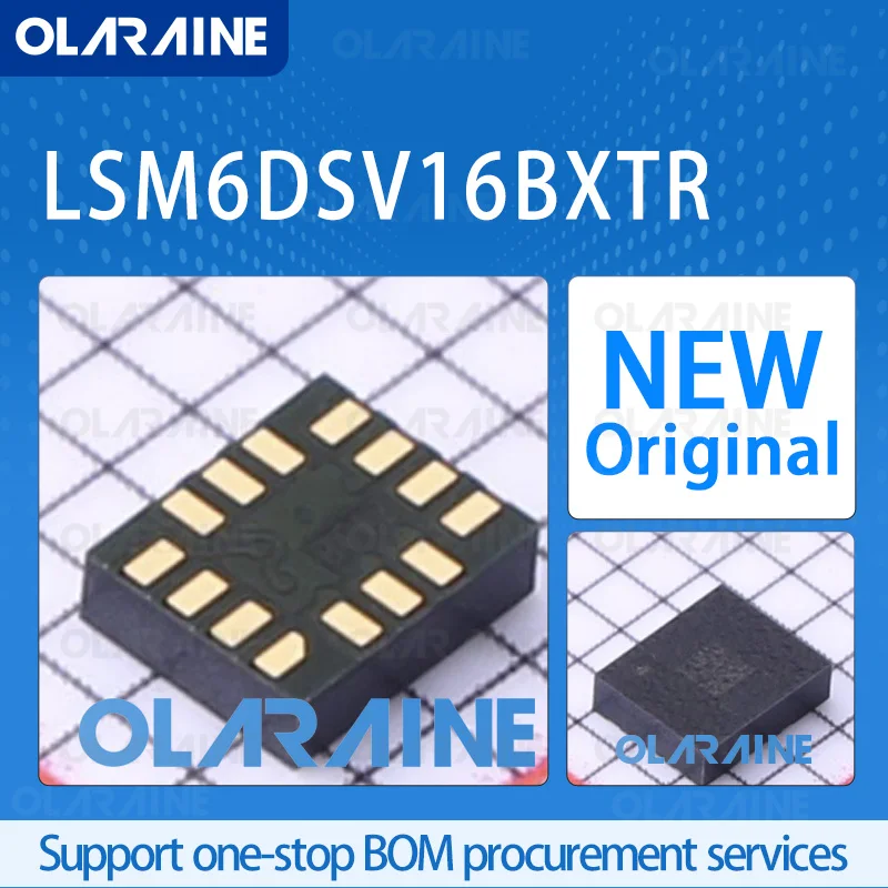1/5/10Pcs LSM6DSV16BXTR LGA-14 original 100% new ic chip IMU-Inertial Measurement Unit I2C, I3C, MIPI, SPI 3.6 V Current 950 mA
1/5/10Pcs LSM6DSV16BXTR LGA-14 original 100% new ic chip IMU-Inertial Measurement Unit I2C, I3C, MIPI, SPI 3.6 V Current 950 mA