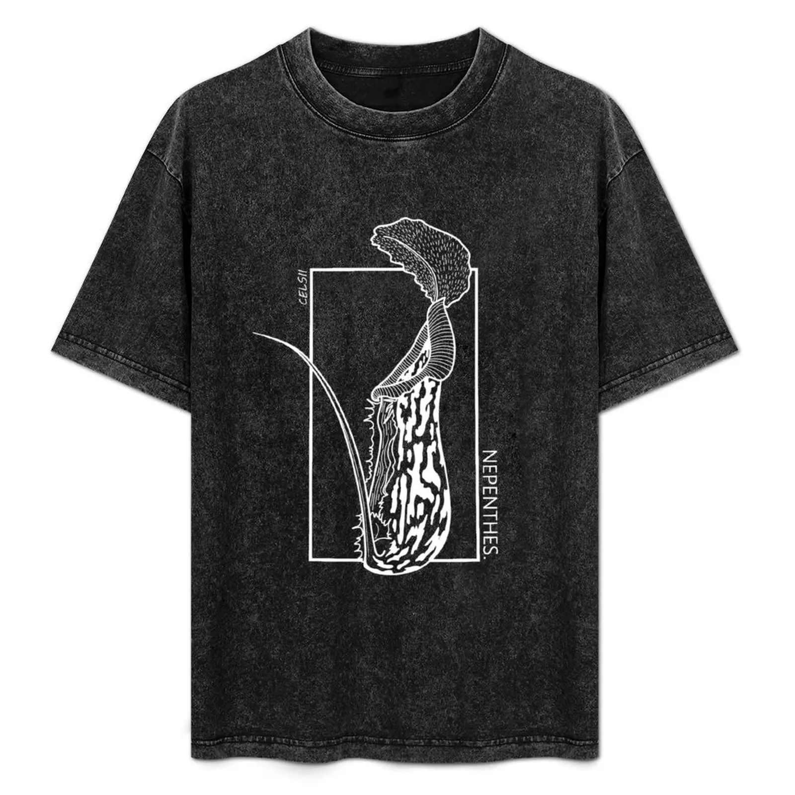 Nepenthes pitcher plant (white) T-Shirt Classic Crew Neck Cotton T-Shirt
Nepenthes pitcher plant (white) T-Shirt Classic Crew Neck Cotton T-Shirt