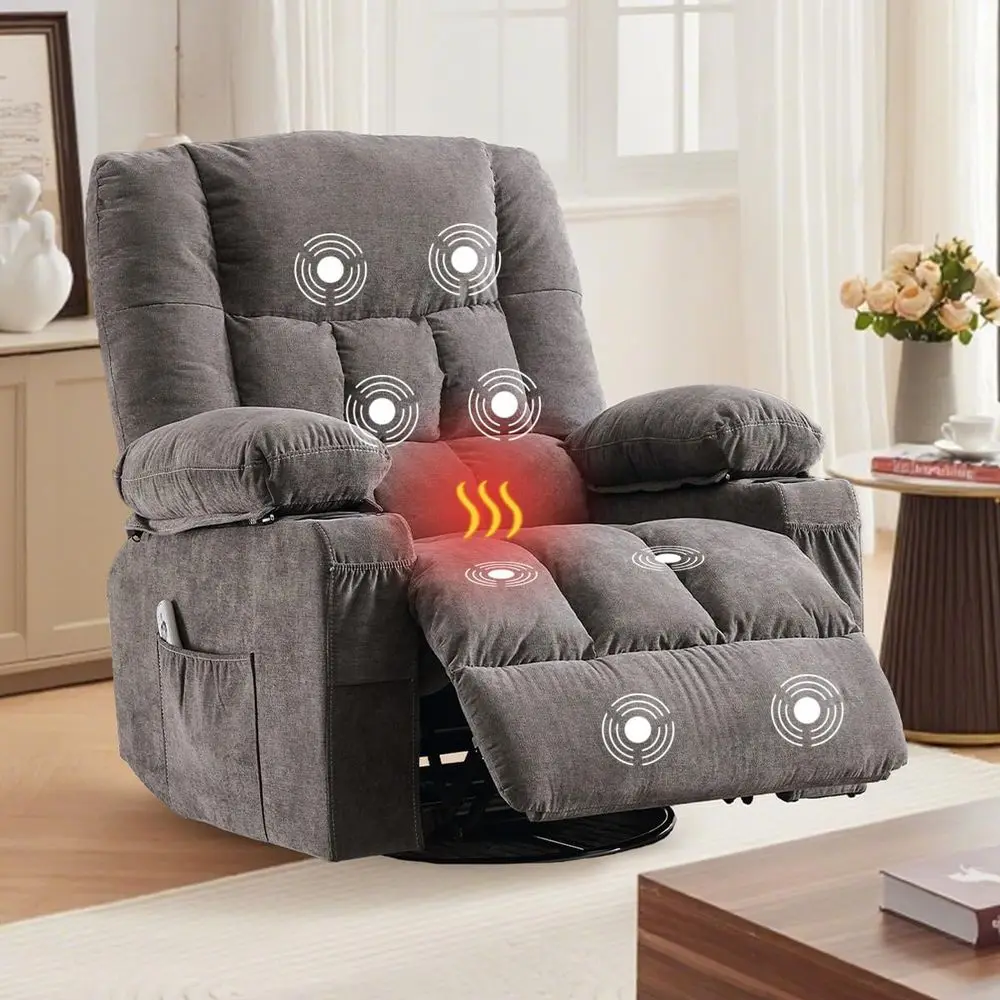 Oversized Manual Recliner Chair with Cup Holders for Comfortable Living Room Seating
Oversized Manual Recliner Chair with Cup Holders for Comfortable Living Room Seating