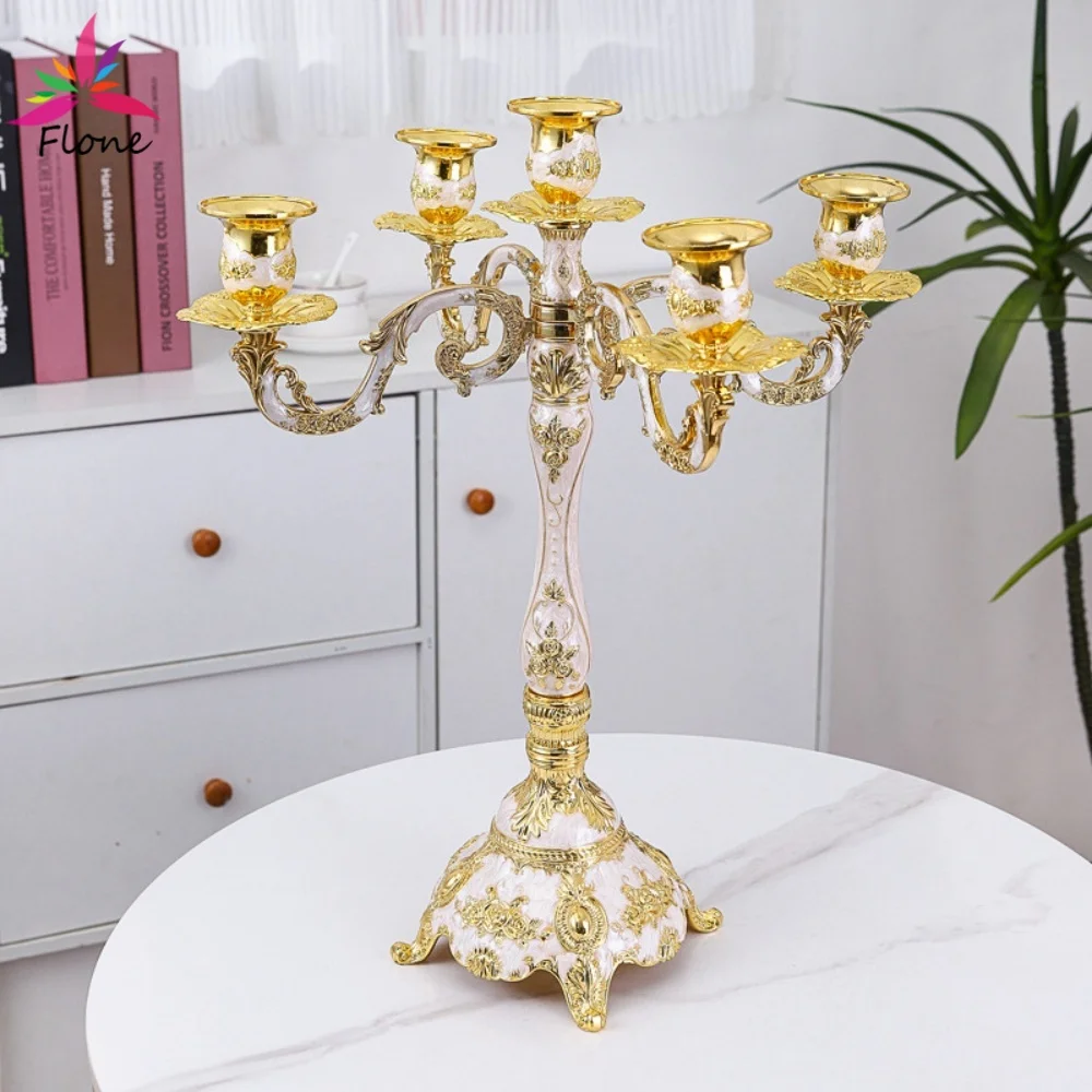 H44cm Euro Retro Luxury Metal Centerpiece Candlestick-3Arm & 5Arm Decor for Wedding Table Party Home Retro Decoration WT009
H44cm Euro Retro Luxury Metal Centerpiece Candlestick-3Arm & 5Arm Decor for Wedding Table Party Home Retro Decoration WT009
