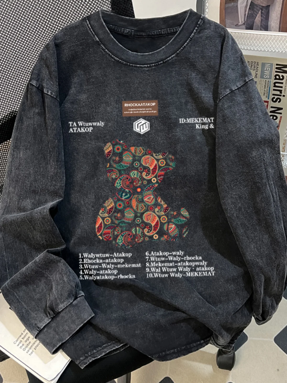 Waed Long Sve T-irt Men's Loose Fit Versatile Casual Faionable High Street Sle Tagl Returnable from Overseas Or...
Waed Long Sve T-irt Men's Loose Fit Versatile Casual Faionable High Street Sle Tagl Returnable from Overseas Or...