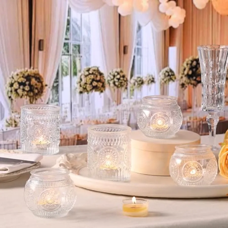 Clear Votive Candle Holder Set of 20, Upgraded Size Tea Light Candle Holder Glass for Wedding Table Centerpieces, Elegant Bulk
Clear Votive Candle Holder Set of 20, Upgraded Size Tea Light Candle Holder Glass for Wedding Table Centerpieces, Elegant Bulk