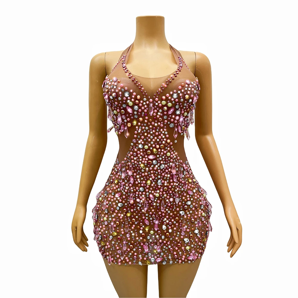Backless Pink Evening Party dresses Slim drag costume sexy festival show costumes evening dress Birthday Special Ocassion
Backless Pink Evening Party dresses Slim drag costume sexy festival show costumes evening dress Birthday Special Ocassion