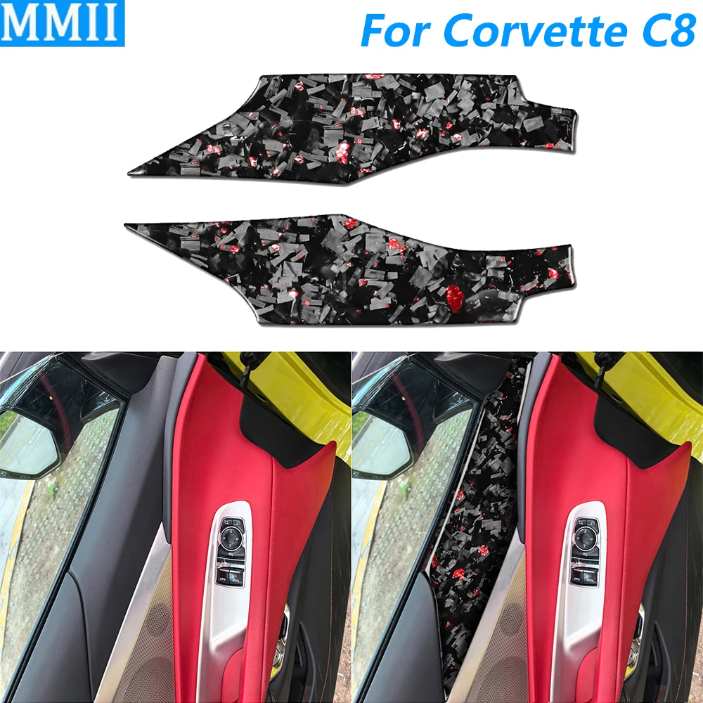 Для Chevrolet Corvette C8 2020-2025: накладка на внутреннюю дверную панель из кованого карбона, аксессуары для автомобиля, декоративная наклейка для интерьера
Для Chevrolet Corvette C8 2020-2025: накладка на внутреннюю дверную панель из кованого карбона, аксессуары для автомобиля, декоративная наклейка для интерьера