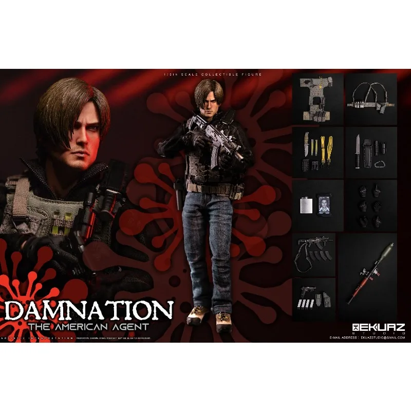 EKUAZ STUDIO Curse American Agent Leon S. Kennedy 1/6 Mobile Doll
EKUAZ STUDIO Curse American Agent Leon S. Kennedy 1/6 Mobile Doll