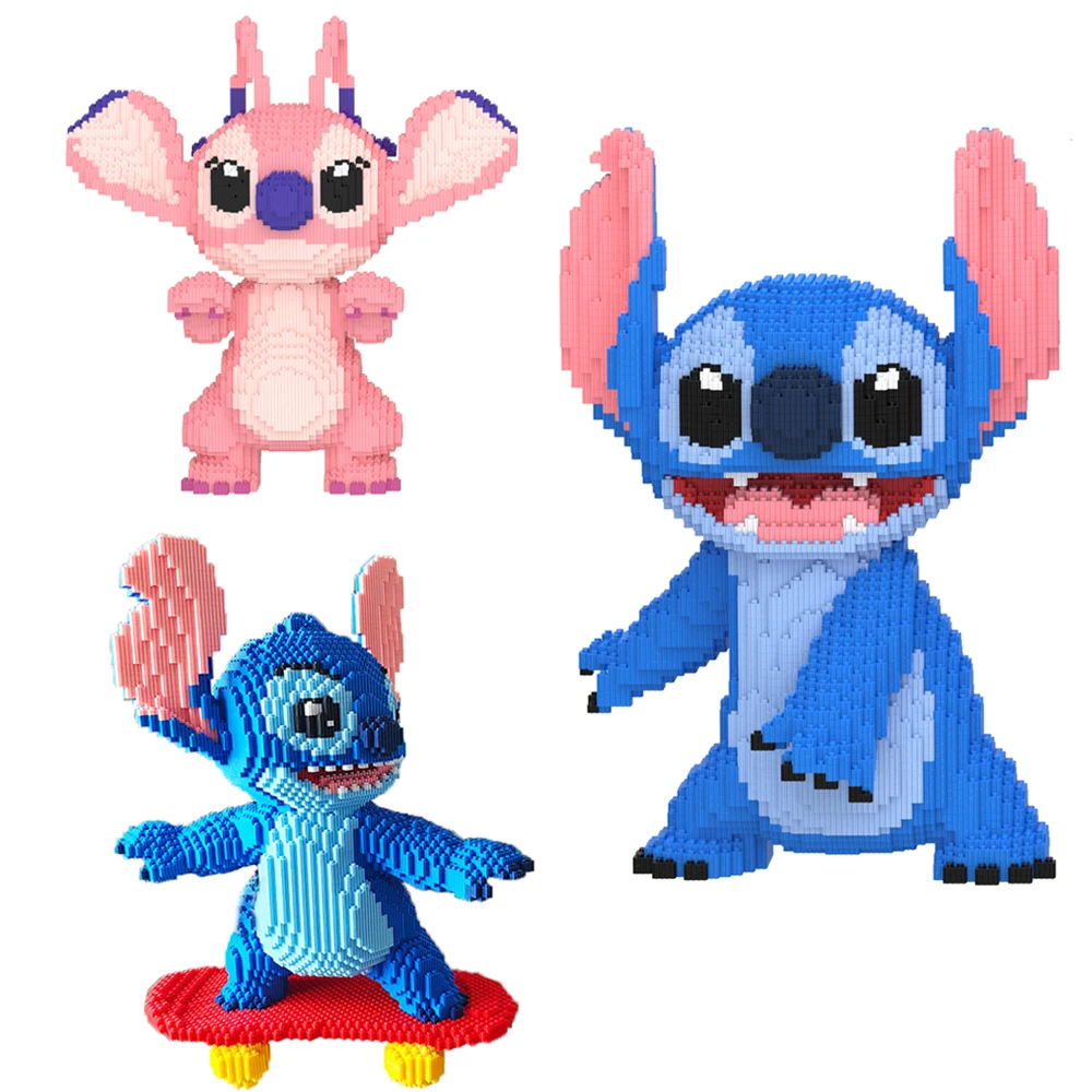 Kawaii Lilo and Stitch Building Block Scoote Stitch Angle 3D Model Assembly Connection Mini Brick Figure Toys for Birthday Gift
Kawaii Lilo and Stitch Building Block Scoote Stitch Angle 3D Model Assembly Connection Mini Brick Figure Toys for Birthday Gift