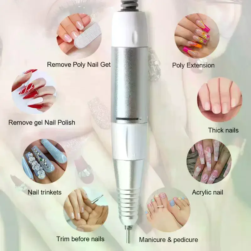 35000rpm 5Pins Electric Nail Drill Machine Handle Handpiece Pedicure Replacement Pen Manicure Beauty Tool Accessory
35000rpm 5Pins Electric Nail Drill Machine Handle Handpiece Pedicure Replacement Pen Manicure Beauty Tool Accessory