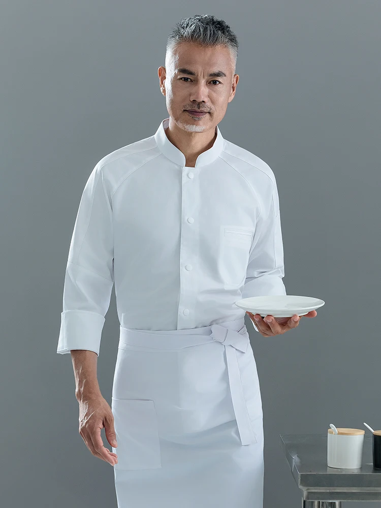 Men's Chef Jacket Professional Kitchen Workwear Divise Da Cuoco Uniform For Restaurant Bakery Cooking Food Service White Coat
Men's Chef Jacket Professional Kitchen Workwear Divise Da Cuoco Uniform For Restaurant Bakery Cooking Food Service White Coat