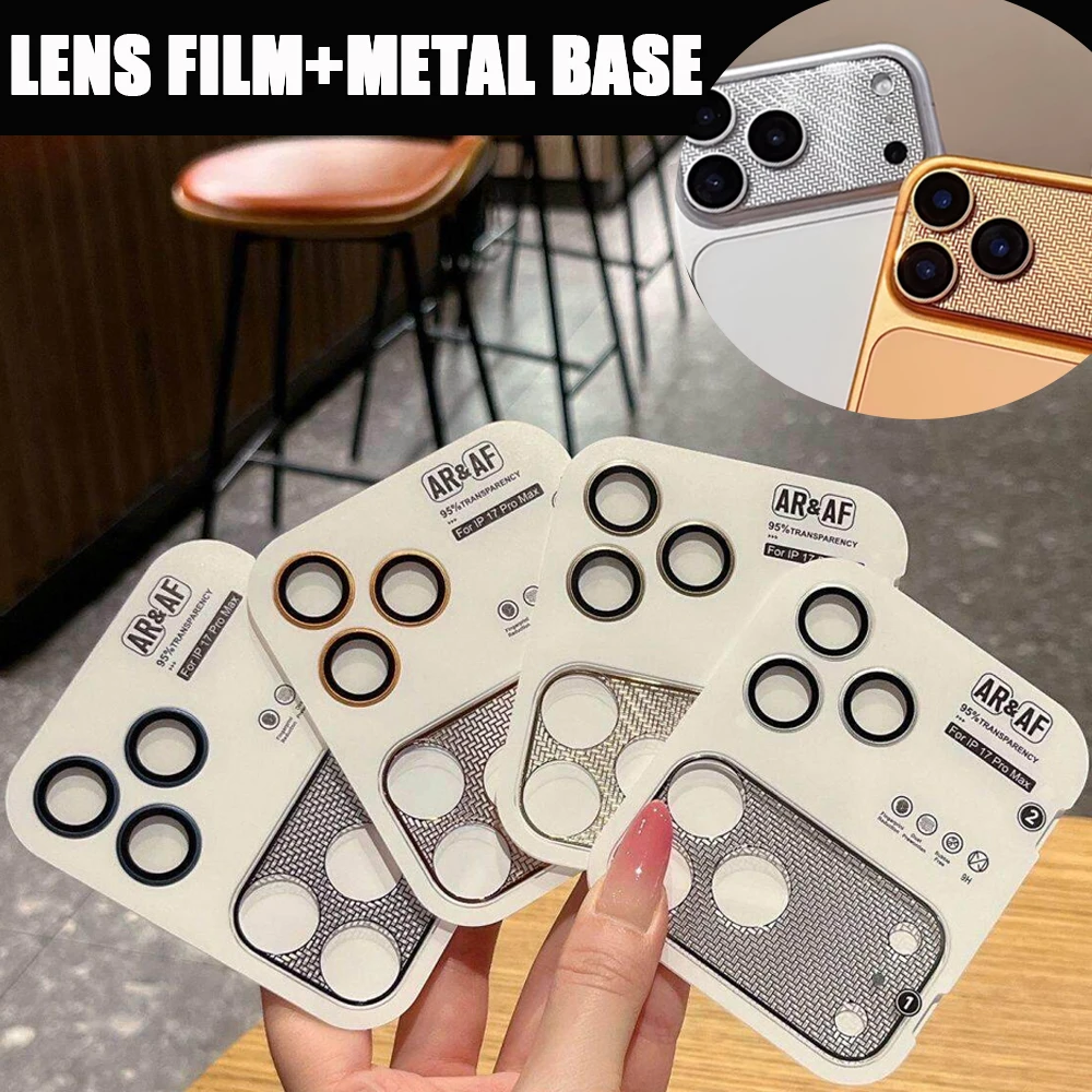 Camera Lens Protector Glass For iPhone 17 Pro / 17 Pro Max Metal Mesh Sheet Full Cover Case Ring Back Lens + AR & AF Protection
Camera Lens Protector Glass For iPhone 17 Pro / 17 Pro Max Metal Mesh Sheet Full Cover Case Ring Back Lens + AR & AF Protection