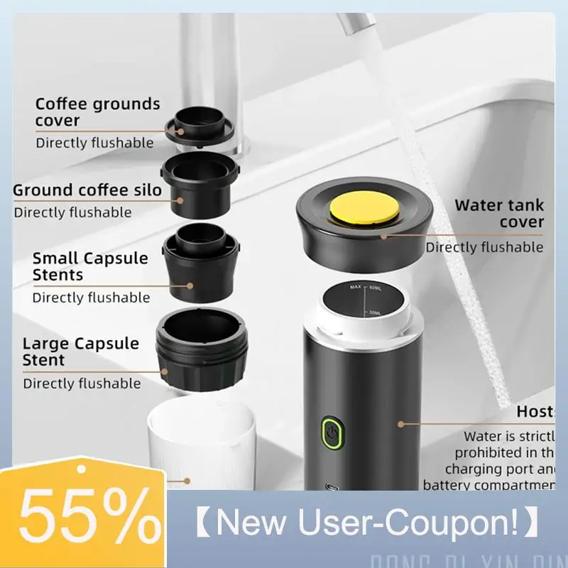 【Fast Delivery】Espresso Coffee Machine Wireless Electric Coffee Maker For Home Camping Metallic Gray
【Fast Delivery】Espresso Coffee Machine Wireless Electric Coffee Maker For Home Camping Metallic Gray