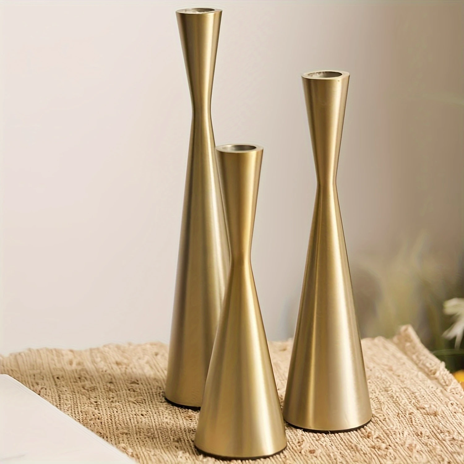 3pc Candle Holder Set, Small Waist Long Candlestick, Centerpiece Decor for Candlelight Dinner, Wedding Anniversary, Birthday Atm
3pc Candle Holder Set, Small Waist Long Candlestick, Centerpiece Decor for Candlelight Dinner, Wedding Anniversary, Birthday Atm
