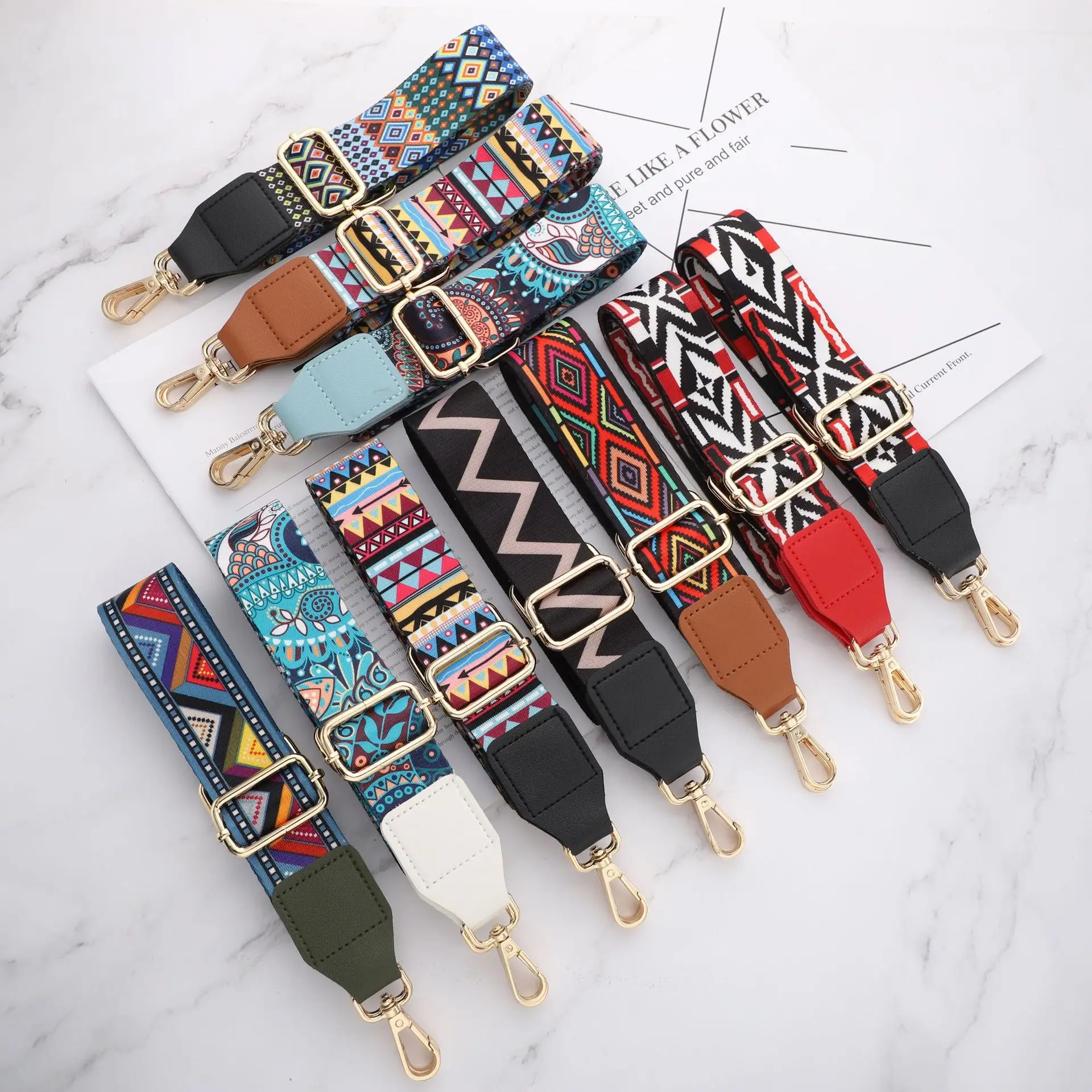 Colorful Tribal Pattern Replacement Bag Strap 3.8cm Wide Adjustable Shoulder Belt for Purse
Colorful Tribal Pattern Replacement Bag Strap 3.8cm Wide Adjustable Shoulder Belt for Purse