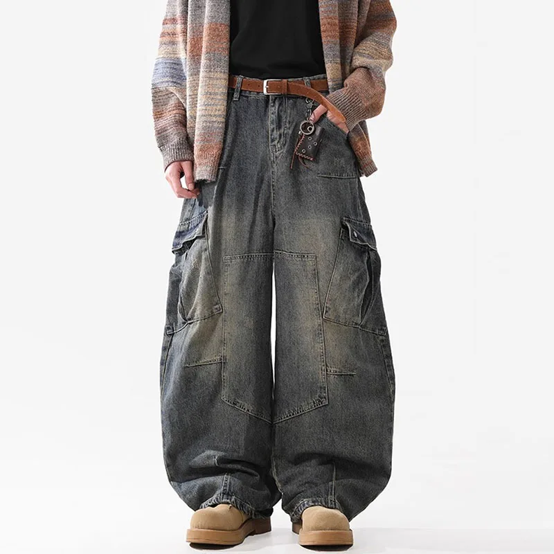 Retro Multi Pocket Curved Knife Jeans Autumn And Winter Vintage Wide Leg Workwear Pants Korean Version High Street Men'S Jeans
Retro Multi Pocket Curved Knife Jeans Autumn And Winter Vintage Wide Leg Workwear Pants Korean Version High Street Men'S Jeans