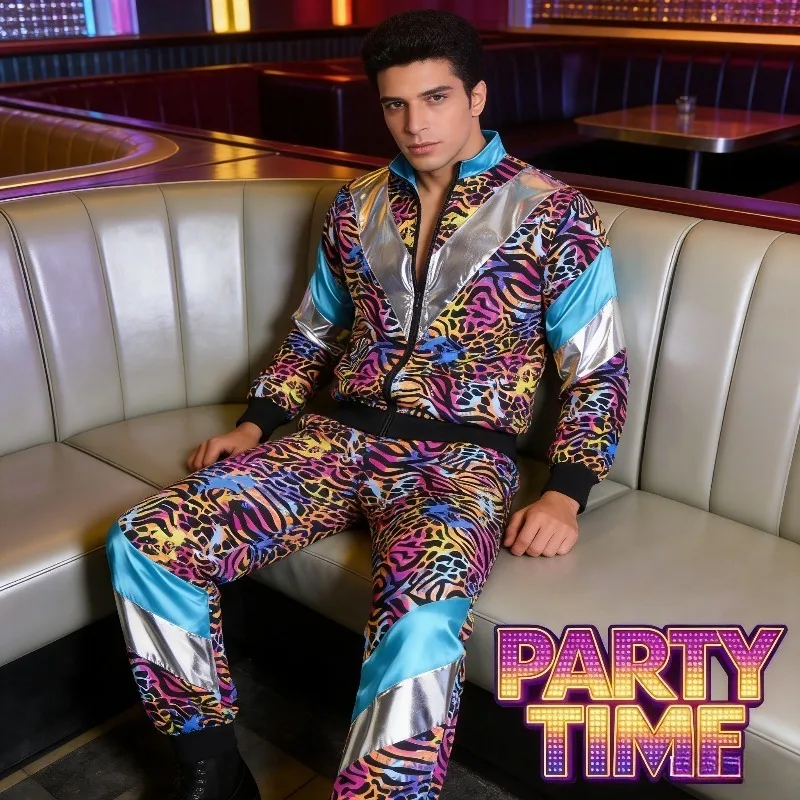 80s Party Costume Leopard Print Sportswear Two Piece Set Jacket Pants
80s Party Costume Leopard Print Sportswear Two Piece Set Jacket Pants