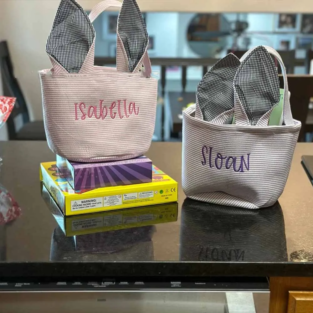 Personalized Bunny Easter Man, Easter Man with Name, Easter Egg Hunt Basket, Bunny Face Tote, Custom Easter Treat Bag for Kids
Personalized Bunny Easter Man, Easter Man with Name, Easter Egg Hunt Basket, Bunny Face Tote, Custom Easter Treat Bag for Kids