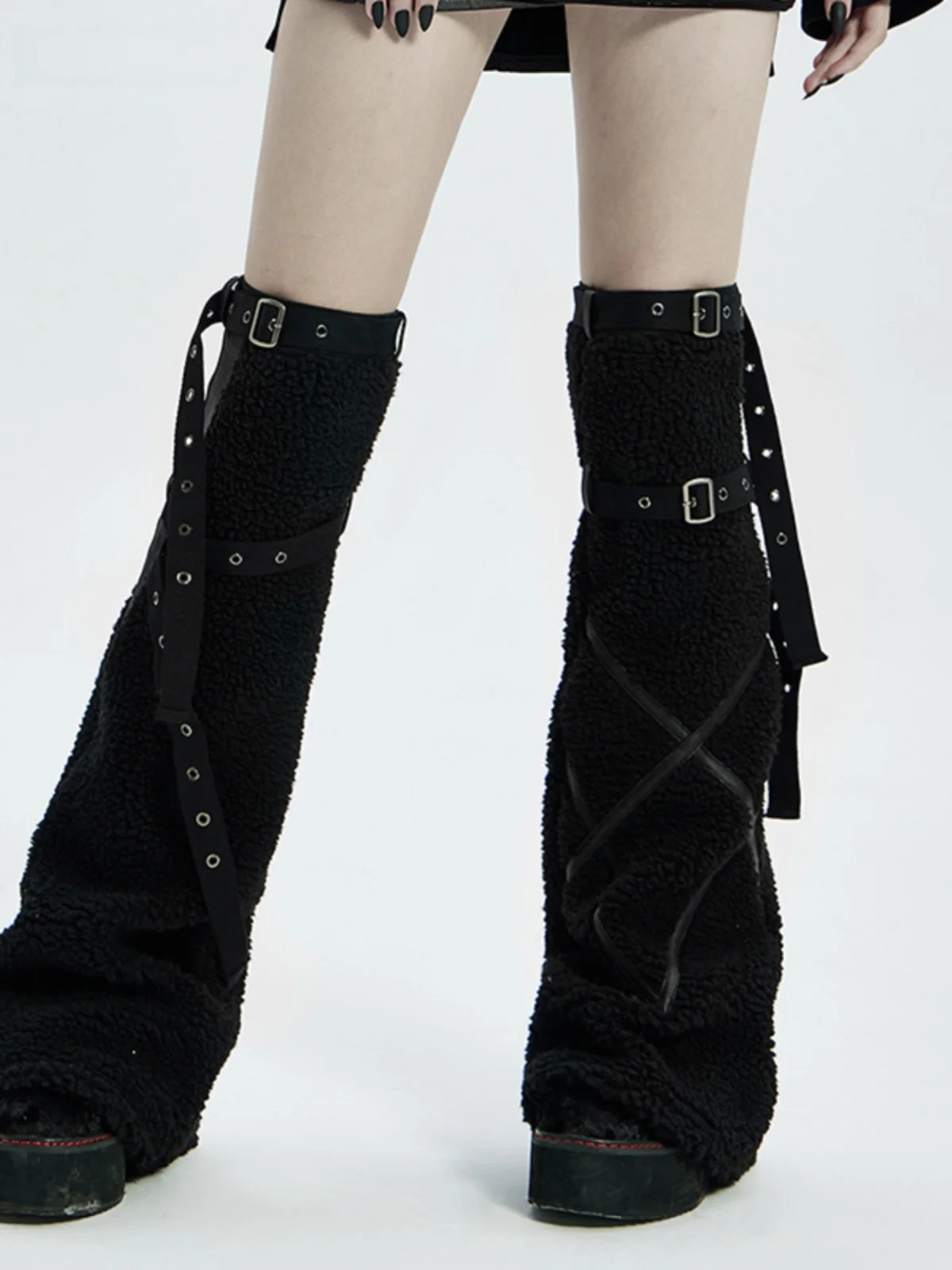 PUNK RAVE Punk Style Women's Leg Warmers Autumn Winter New Arrival Versatile Personality Mid-Calf Long Socks Warm Trendy
PUNK RAVE Punk Style Women's Leg Warmers Autumn Winter New Arrival Versatile Personality Mid-Calf Long Socks Warm Trendy
