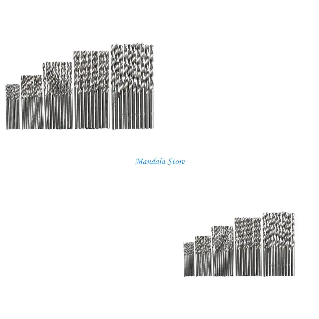 U2JC 50Pcs 1/1.5/2/2.5/3mm High Speed Steel for Titanium Plated Twist Drill Bit Set T
U2JC 50Pcs 1/1.5/2/2.5/3mm High Speed Steel for Titanium Plated Twist Drill Bit Set T