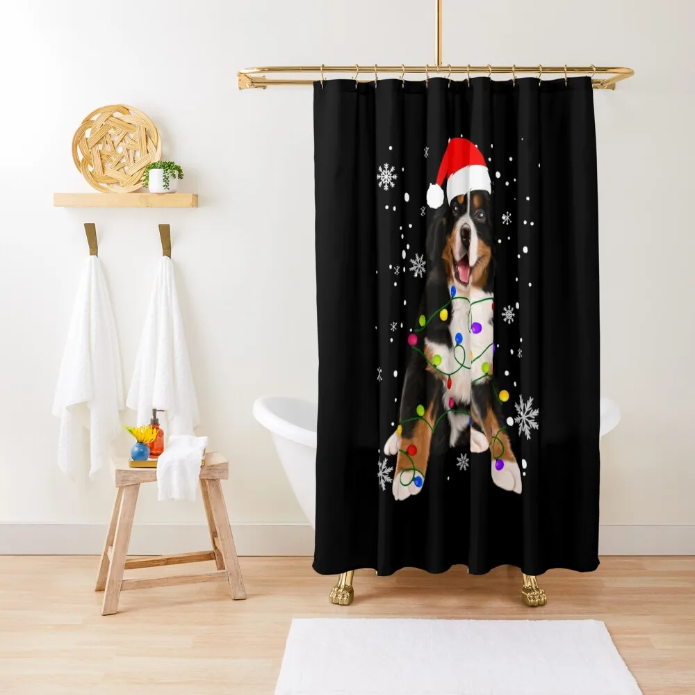 Funny Bernese Mountain Dog Lights Christmas Matching Family Shower Curtain For Bathroom Shower Bathroom Showers Curtain 
Funny Bernese Mountain Dog Lights Christmas Matching Family Shower Curtain For Bathroom Shower Bathroom Showers Curtain