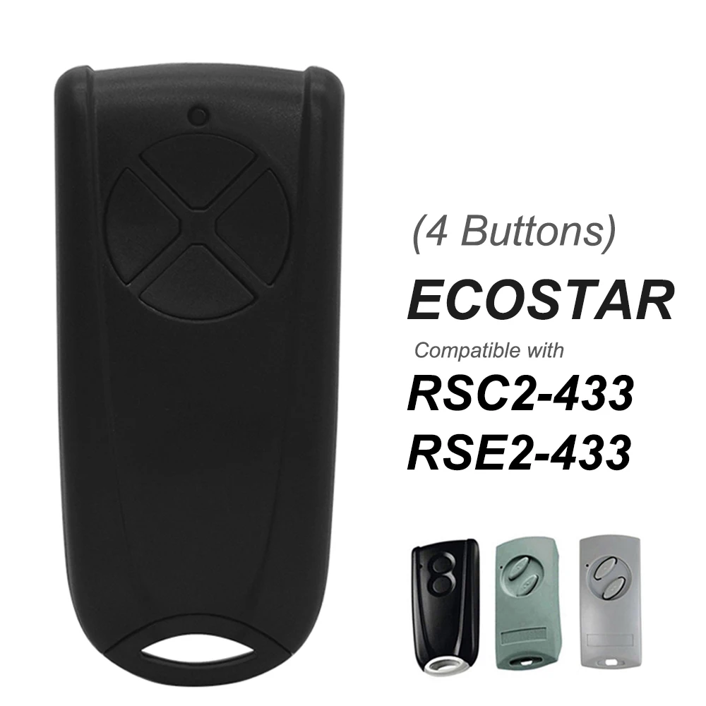 New 433MHz Rolling Code Transmitter Keychain For ECOSTAR RSE2 RSC2 RSZ1 Garage Gate Opener Sliding Swing Gate Barrier Controller
New 433MHz Rolling Code Transmitter Keychain For ECOSTAR RSE2 RSC2 RSZ1 Garage Gate Opener Sliding Swing Gate Barrier Controller