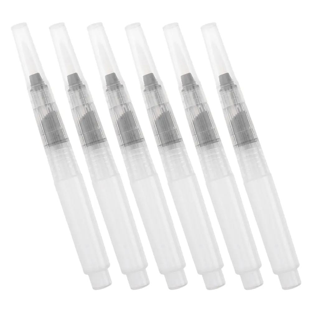 6pcs Water Soluble Colored Pencils Transparent Refillable Water Brush Pens Drawing Doodling Journaling Supplies
6pcs Water Soluble Colored Pencils Transparent Refillable Water Brush Pens Drawing Doodling Journaling Supplies
