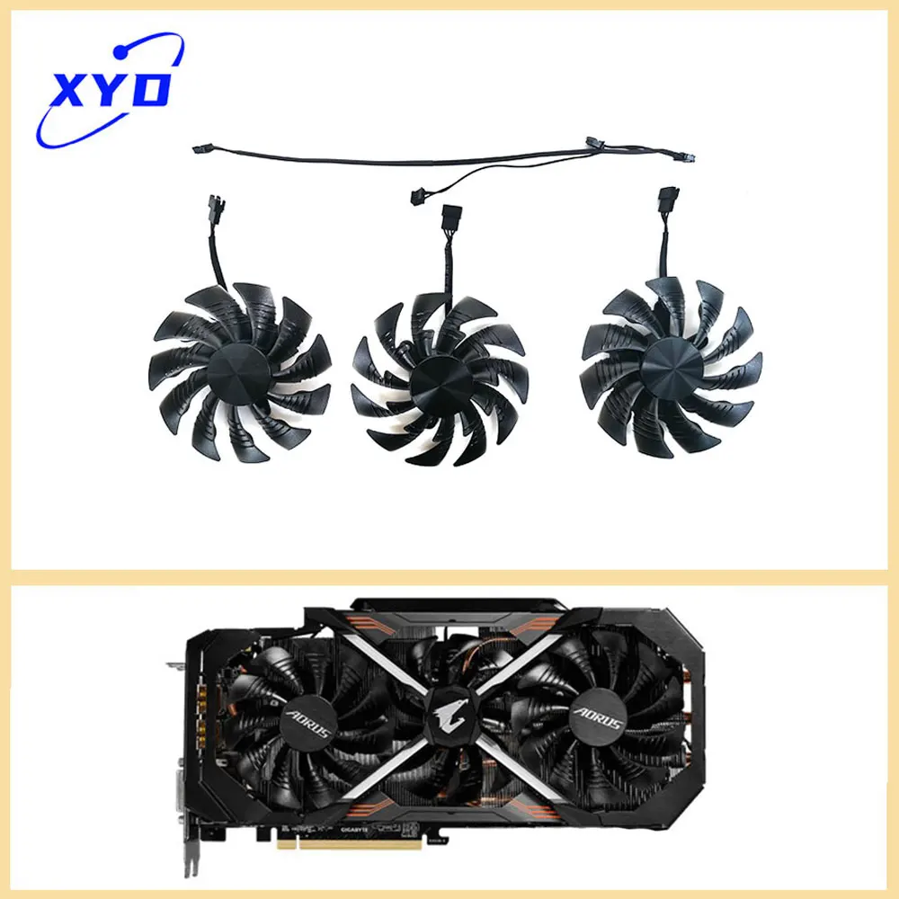 NEW T129215BU AORUS GTX 1080 Ti GPU Fan For GIGABYTE AORUS GeForce GTX 1080Ti、GTX 1080、1070、GV-N108TAORUS Video card cooling fa
NEW T129215BU AORUS GTX 1080 Ti GPU Fan For GIGABYTE AORUS GeForce GTX 1080Ti、GTX 1080、1070、GV-N108TAORUS Video card cooling fa