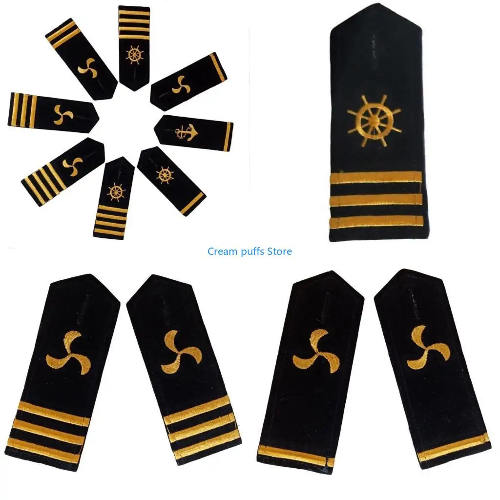 50LE Professional Sailor Epaulet Captain Uniform Epaulet Embroidery Shoulder Bar
50LE Professional Sailor Epaulet Captain Uniform Epaulet Embroidery Shoulder Bar