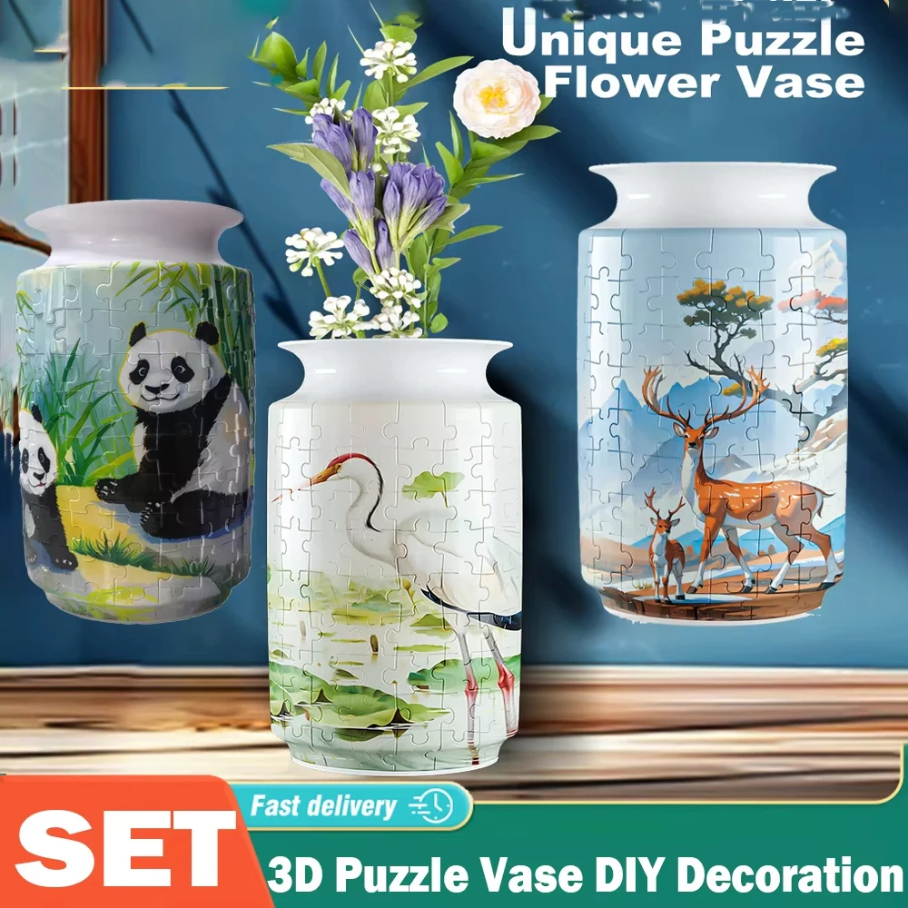 3D ваза-головоломка, цветок, панда, фарфоровый дизайн, изготовленное из пластика, украшение для дома и цветочная композиция, рождественские подарки на новоселье
3D ваза-головоломка, цветок, панда, фарфоровый дизайн, изготовленное из пластика, украшение для дома и цветочная композиция, рождественские подарки на новоселье