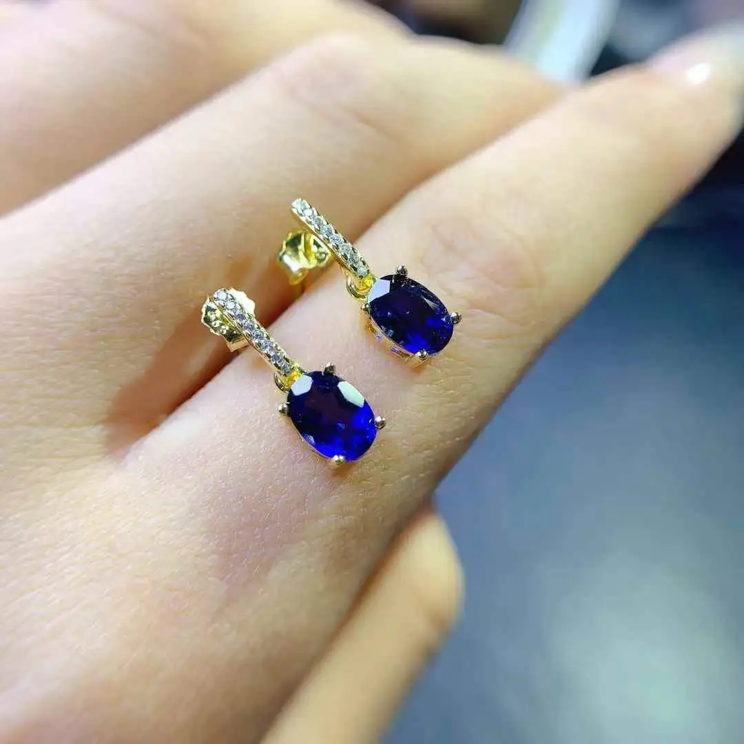 Sapphire Earring Natural Real Sapphire 925 Sterling Silver Women earrings Fine Jewelry
Sapphire Earring Natural Real Sapphire 925 Sterling Silver Women earrings Fine Jewelry