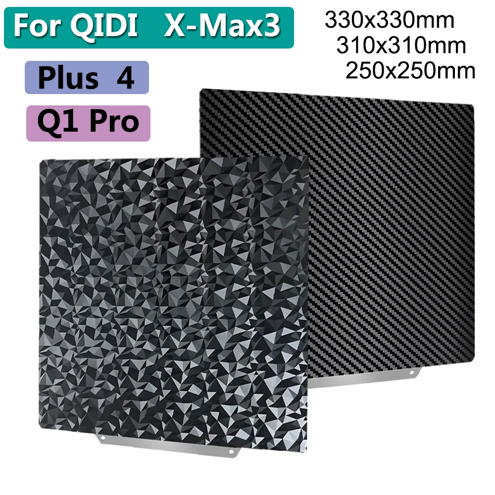 Сборная пластина PEO PET Лист для QIDI Plus 4, Q1 Pro, X-Max 3, Сборная пластина 330x330 310x310 250x250 мм Двусторонний пружинный стальной лист
Сборная пластина PEO PET Лист для QIDI Plus 4, Q1 Pro, X-Max 3, Сборная пластина 330x330 310x310 250x250 мм Двусторонний пружинный стальной лист
