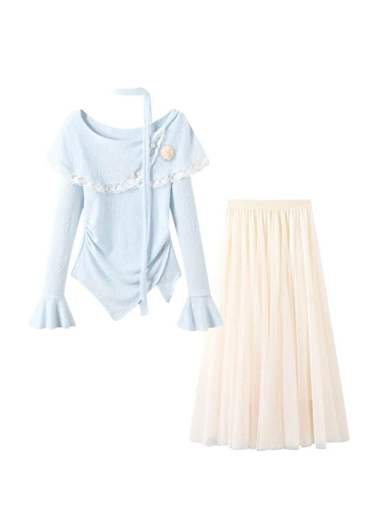 plus Size Faion Set Spring New Sle Long Sve T-irt f Skirt Small Fraance Sle for Plump Sister Women's Wear
plus Size Faion Set Spring New Sle Long Sve T-irt f Skirt Small Fraance Sle for Plump Sister Women's Wear