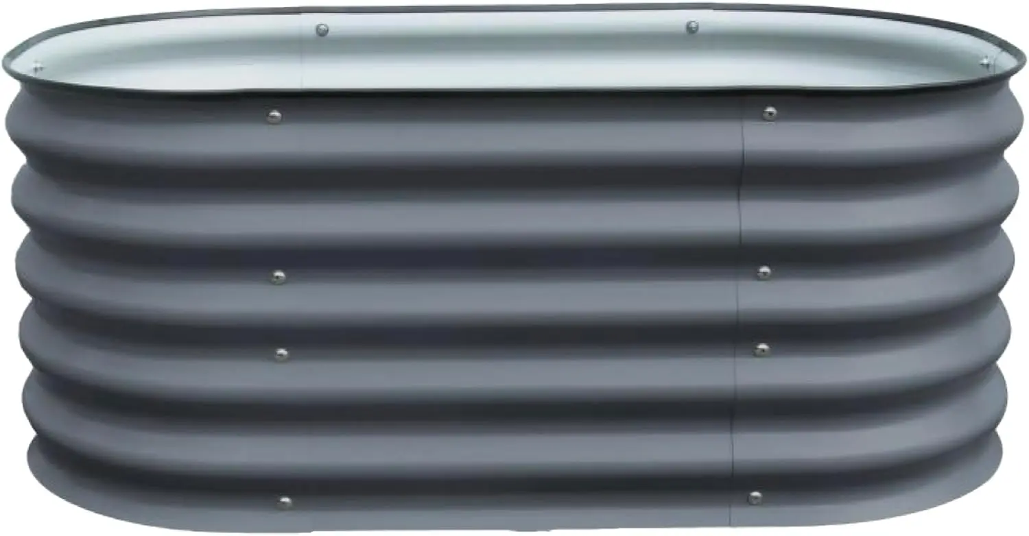 Modular Metal Raised Garden Bed - Waves - Rectangular Planter - Gray - 42" L x 24" W x 17" H
Modular Metal Raised Garden Bed - Waves - Rectangular Planter - Gray - 42" L x 24" W x 17" H