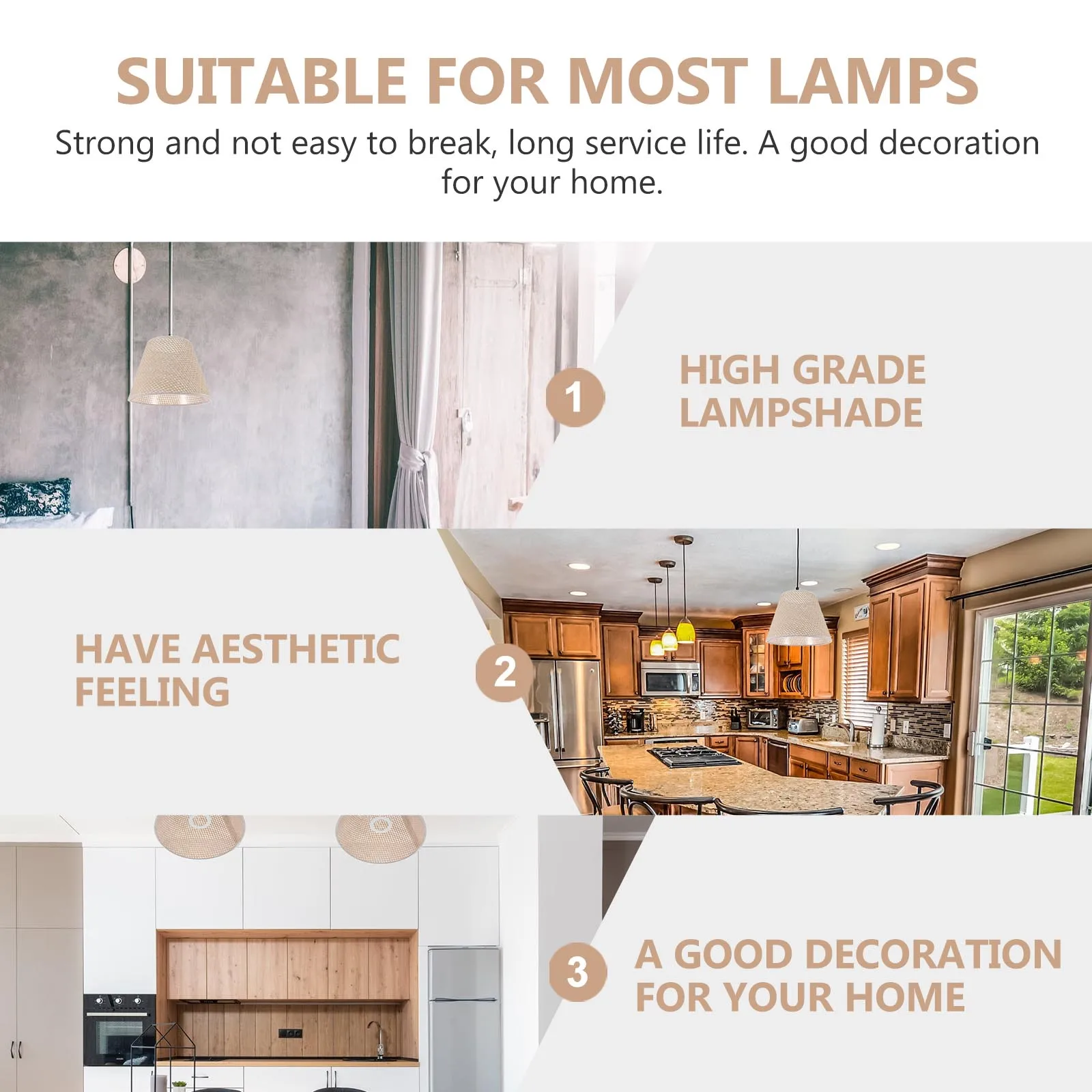 1Pcs Imitation Rattan Woven Lampshade Desk Lamp Shade Practical Household Light Cover Desk Lamp Lampshade
1Pcs Imitation Rattan Woven Lampshade Desk Lamp Shade Practical Household Light Cover Desk Lamp Lampshade