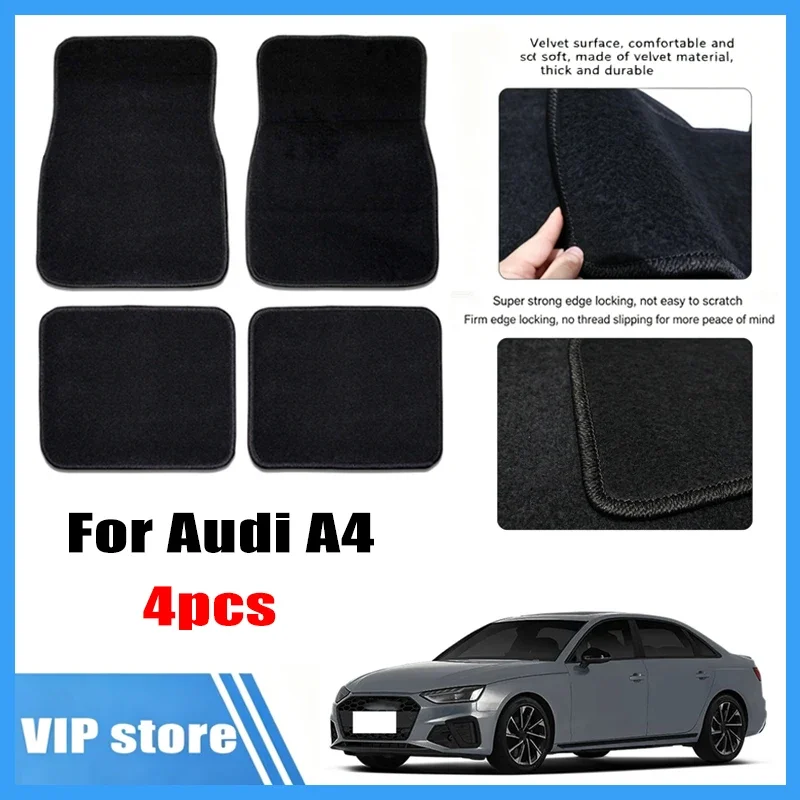4pcs Car Floor Mats All-Weather Easy To Clean Durable Anti-Slip Interior Protection Floor Liners For Audi A4 Accessories
4pcs Car Floor Mats All-Weather Easy To Clean Durable Anti-Slip Interior Protection Floor Liners For Audi A4 Accessories