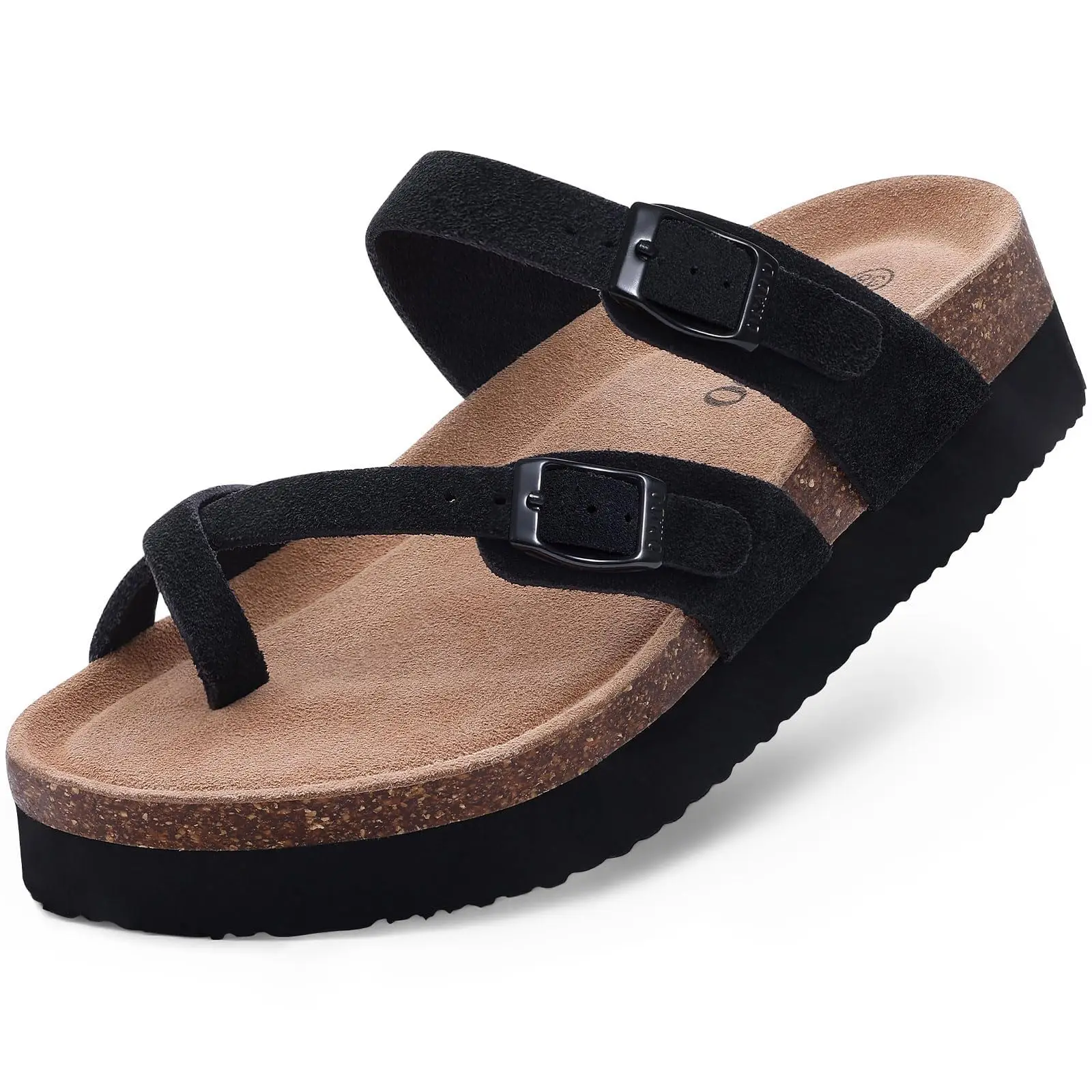 Goosecret Classic Women's Slippers Cow Suede Comfort Sandals Cork Footbed Summer Women's Slippers With Adjustable Double Buckle
Goosecret Classic Women's Slippers Cow Suede Comfort Sandals Cork Footbed Summer Women's Slippers With Adjustable Double Buckle