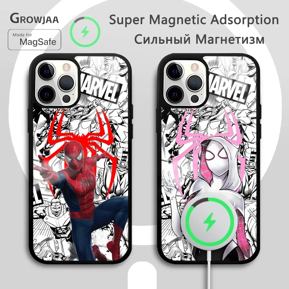 Cute Spider Men Phone Case For iPhone 16 15 14 13 12 11 Pro Max Plus Mini New Magsafe Mirror Wireless Magnetic Funda
Cute Spider Men Phone Case For iPhone 16 15 14 13 12 11 Pro Max Plus Mini New Magsafe Mirror Wireless Magnetic Funda