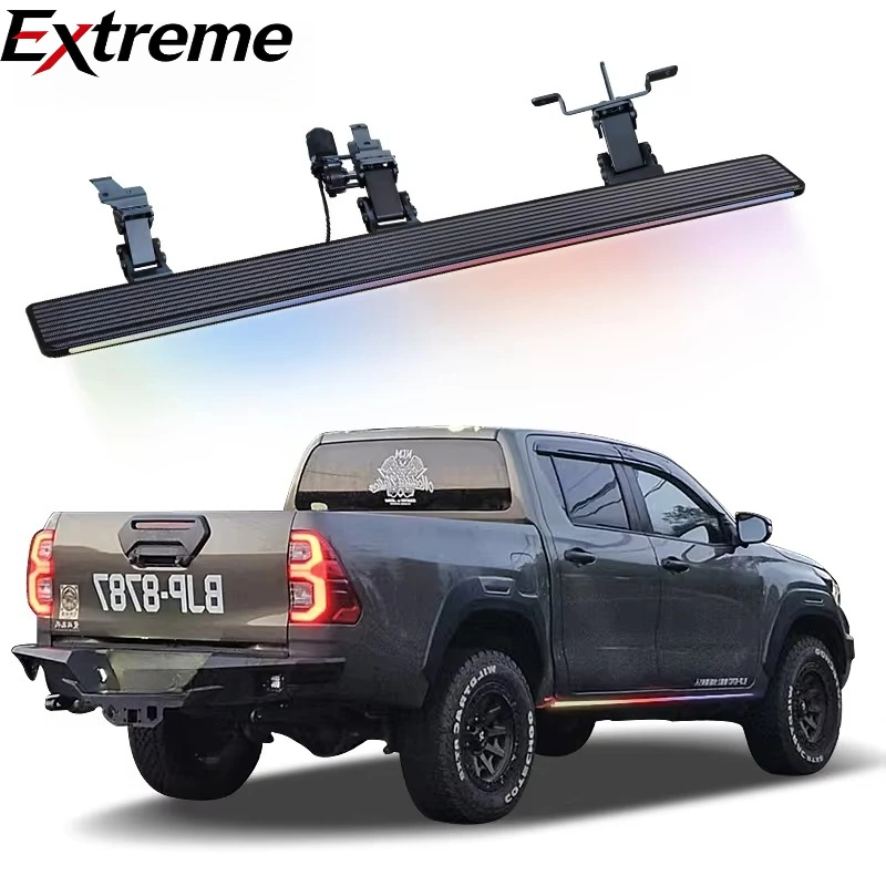 EXTREME Pickup Accessories Aluminum Alloy Electric Running Board for Toyota Hilux Side Step Travo 2026
EXTREME Pickup Accessories Aluminum Alloy Electric Running Board for Toyota Hilux Side Step Travo 2026