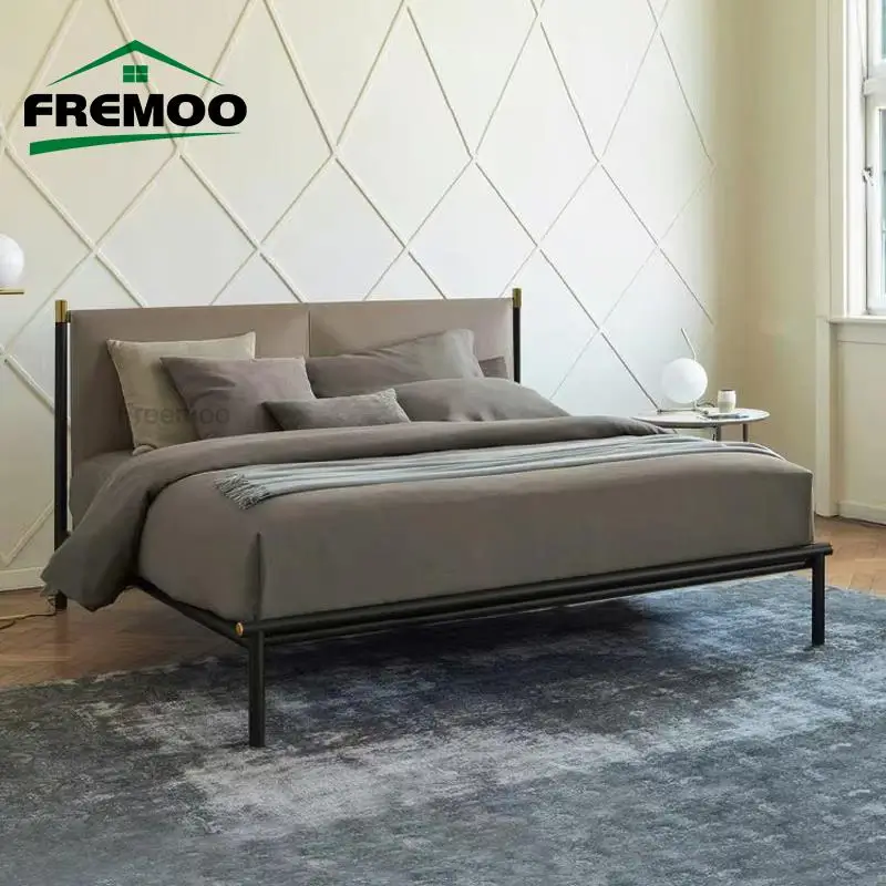 Designer Leather Bed Minimalist Bedroom Furniture King/Queen Size Household Furniture Bedroom Double Bed
Designer Leather Bed Minimalist Bedroom Furniture King/Queen Size Household Furniture Bedroom Double Bed