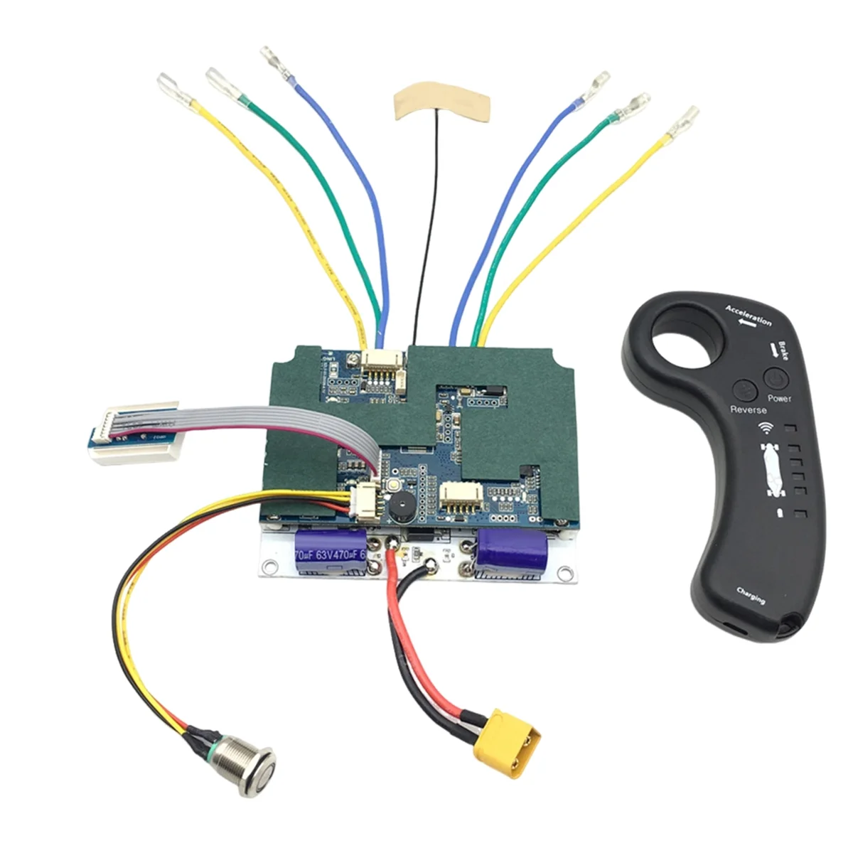 10S 24/36V Dual Belt Hub Motor Drive ESC 2.4G Remote Control Motor Electric Skateboard Longboard Controller(For HUB)
10S 24/36V Dual Belt Hub Motor Drive ESC 2.4G Remote Control Motor Electric Skateboard Longboard Controller(For HUB)