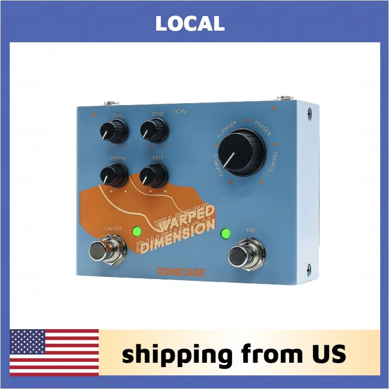 SONICAKE Modulation Guitar Effects Pedal 4 Mode of Chorus, Flanger, Phaser & Tremolo Digital Warped Dimension shipping from US
SONICAKE Modulation Guitar Effects Pedal 4 Mode of Chorus, Flanger, Phaser & Tremolo Digital Warped Dimension shipping from US