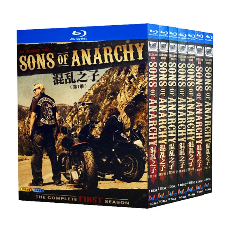 Blu-ray Ultra HD TV Series Sons of Anarchy Seasons 1–7 Box Set with English and Traditional Chinese Subtitles
Blu-ray Ultra HD TV Series Sons of Anarchy Seasons 1–7 Box Set with English and Traditional Chinese Subtitles