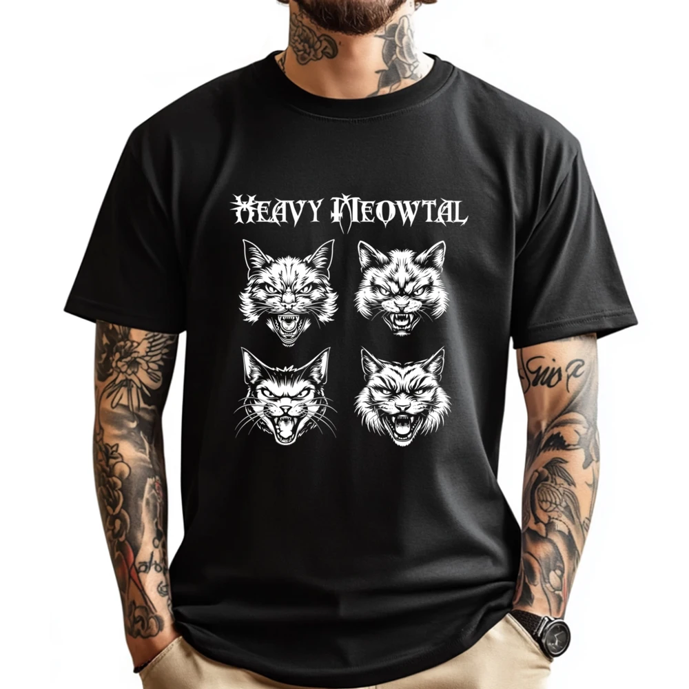 Funny Cat Meme Heavy Meowtal Cats Love Metal Graphic T Shirts Men Oversized Tshirts Men Cream T Shirt Luxury Brand Printed
Funny Cat Meme Heavy Meowtal Cats Love Metal Graphic T Shirts Men Oversized Tshirts Men Cream T Shirt Luxury Brand Printed