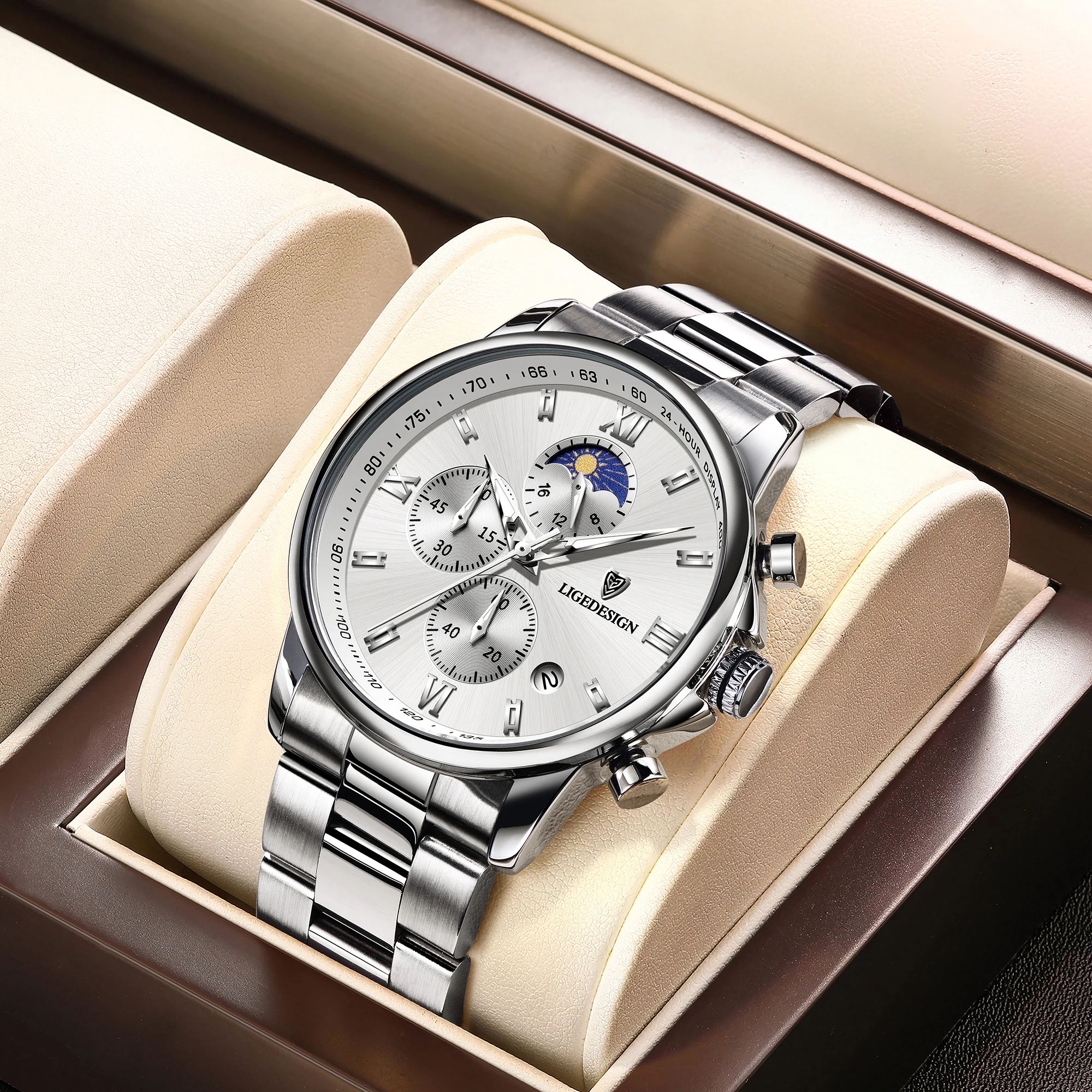 LIGE Top Brand Mens Watches Stainless Steel Strap Casual Male Quartz Sports Wristwatch Luxury Waterproof Date Clock Box
LIGE Top Brand Mens Watches Stainless Steel Strap Casual Male Quartz Sports Wristwatch Luxury Waterproof Date Clock Box
