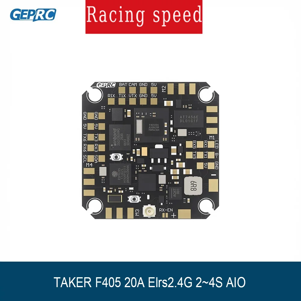 GEPRC TAKER F405 20A Elrs2.4G 2~4S AIO DIY RC FPV DarkStar22 Quadcopter Replacement Accessories Parts
GEPRC TAKER F405 20A Elrs2.4G 2~4S AIO DIY RC FPV DarkStar22 Quadcopter Replacement Accessories Parts