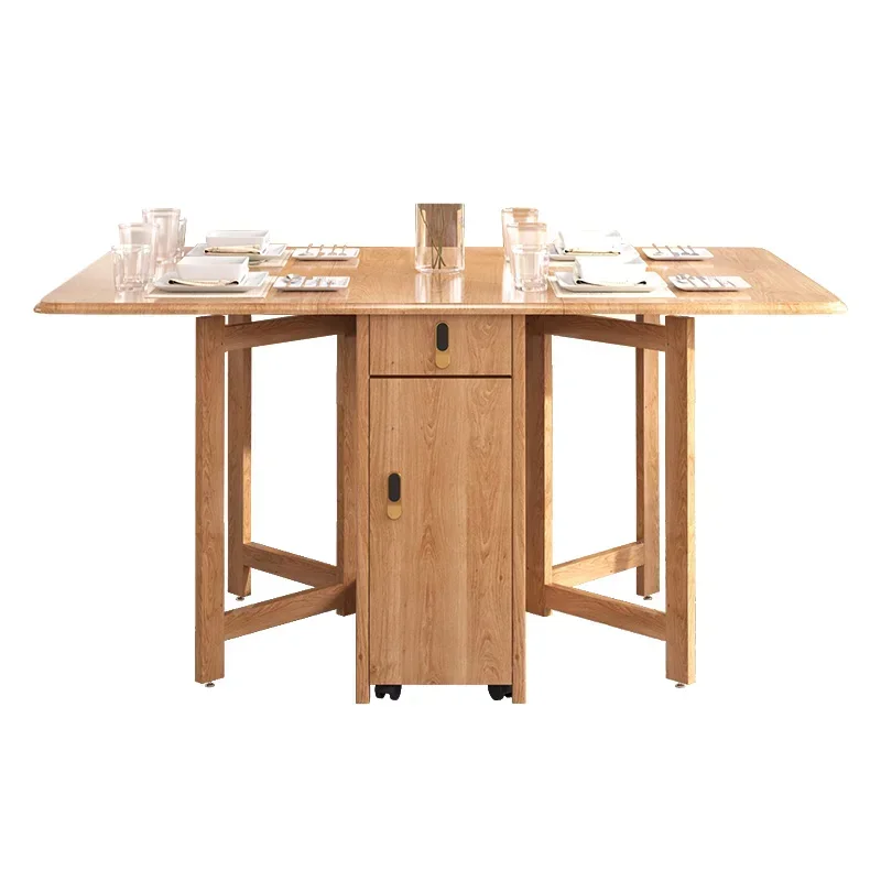 Japanese-style log style solid wood retractable folding dining table and chairs, dining table, small apartment against the wall
Japanese-style log style solid wood retractable folding dining table and chairs, dining table, small apartment against the wall