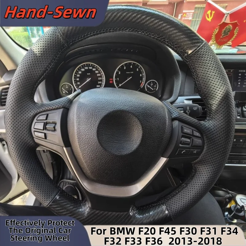 Car Steering Wheel Cover Hand-Sewn Genuine Leather For BMW F20 F45 F30 F31 F34 F32 F33 F36 2013-2018 Car Interior Accessories
Car Steering Wheel Cover Hand-Sewn Genuine Leather For BMW F20 F45 F30 F31 F34 F32 F33 F36 2013-2018 Car Interior Accessories